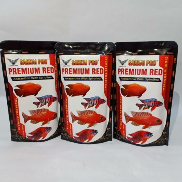Pelet Ikan SAKKAI PRO Premium Red 100 Gram 1 mm Pakan Makanan Ikan PAKAN IKAN HIAS DAN IKAN KECIL