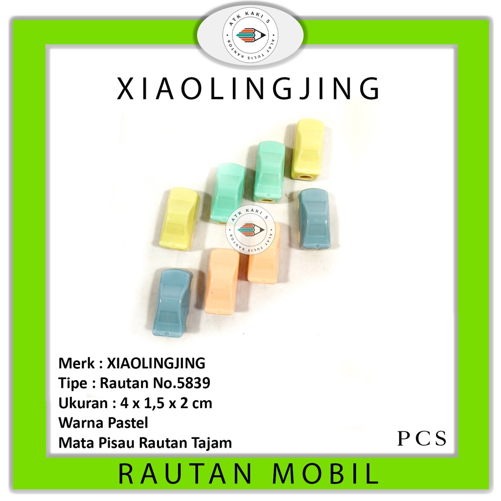 

XIAOLINGJING - Pencil Sharpener Model Mobil Mini Warna - Pcs