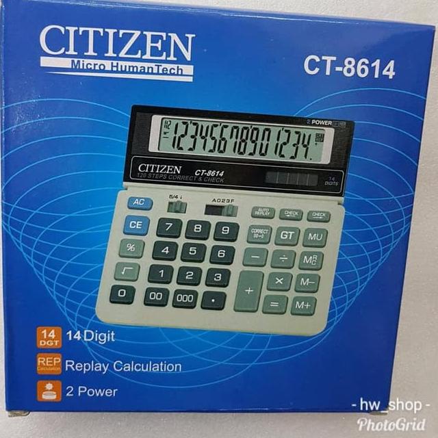 

■■■ Kalkulator Citizen Ct 8614 . Kalkulator Citizen 14 Digit Calculator CT8614