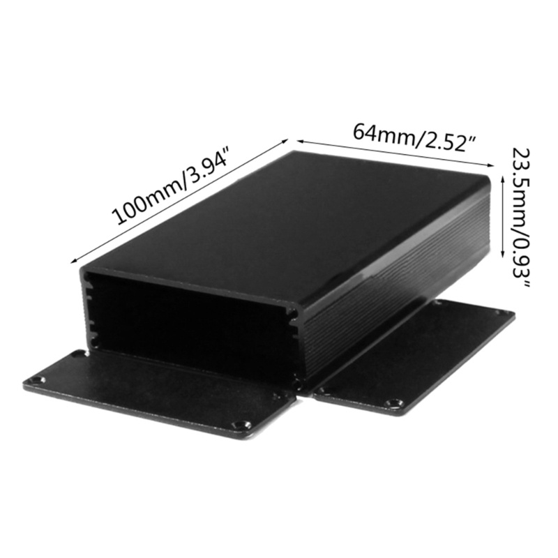 Bt DIY Aluminium Untuk Case Proyek Elektronik PCB Instrumen Kotak Kandang Logam Kotak Panel Listrik 100x64x23.5mm
