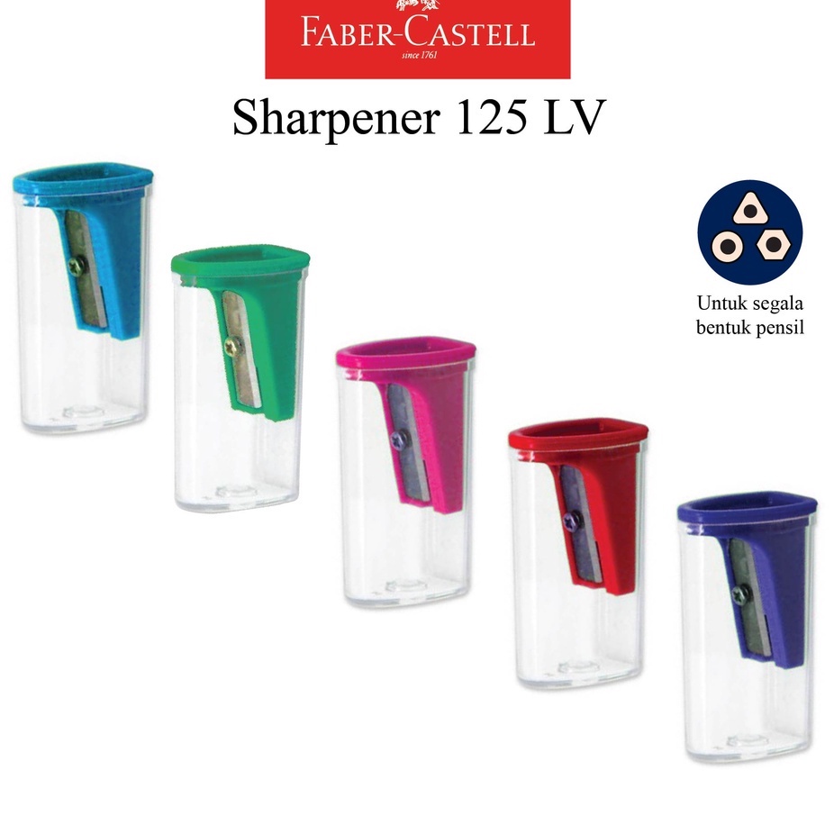 

Faber Castell Sharpener 125LV Rautan Pensil Segala Bentuk Pensil Satuan