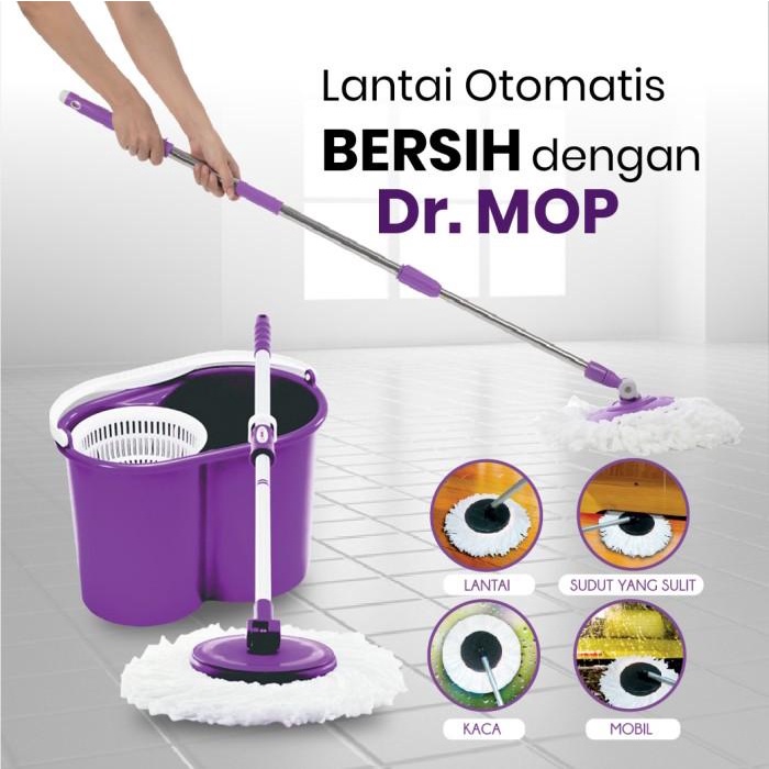 Alat Sapu Dan Pel Otomatis Pel Peras Otomatis Tempat Pel Lantai Dr Mop Best Seller