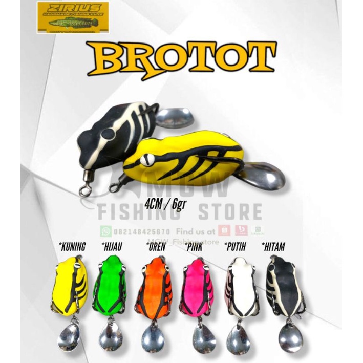 UMPAN CASTING SOFT FROG ZIRIUS BROTOT