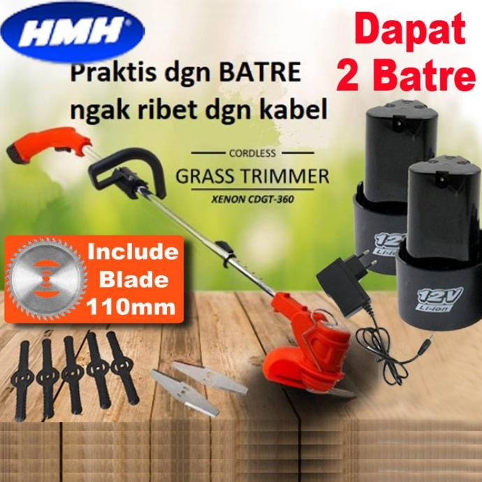 XENON CDGT720 Mesin Potong Rumput Baterai Grass Trimmer Cordless 20V