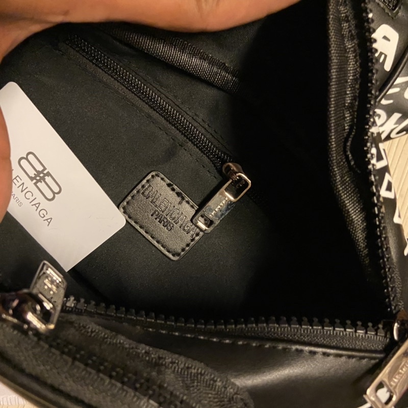 Tas Waistbag Balenciaga grafity Mirror Authentic import tas selempang pria wanita branded