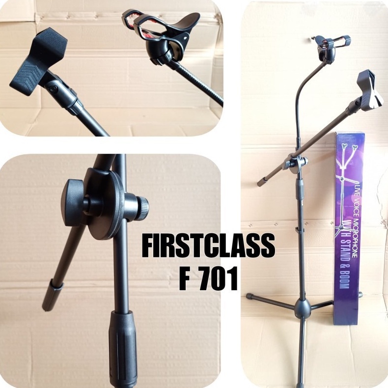 Stand Mic Dan Holder Hp Firstclass F 701 Standing Handphone