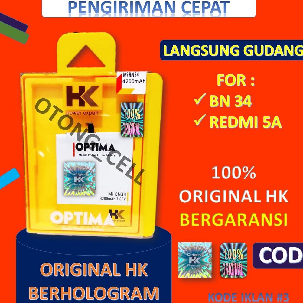 Limited - Hk Bn34 Baterai Xiaomi Redmi 5A Bn 34 Double Power Hk Optima Kode Iklan 3 