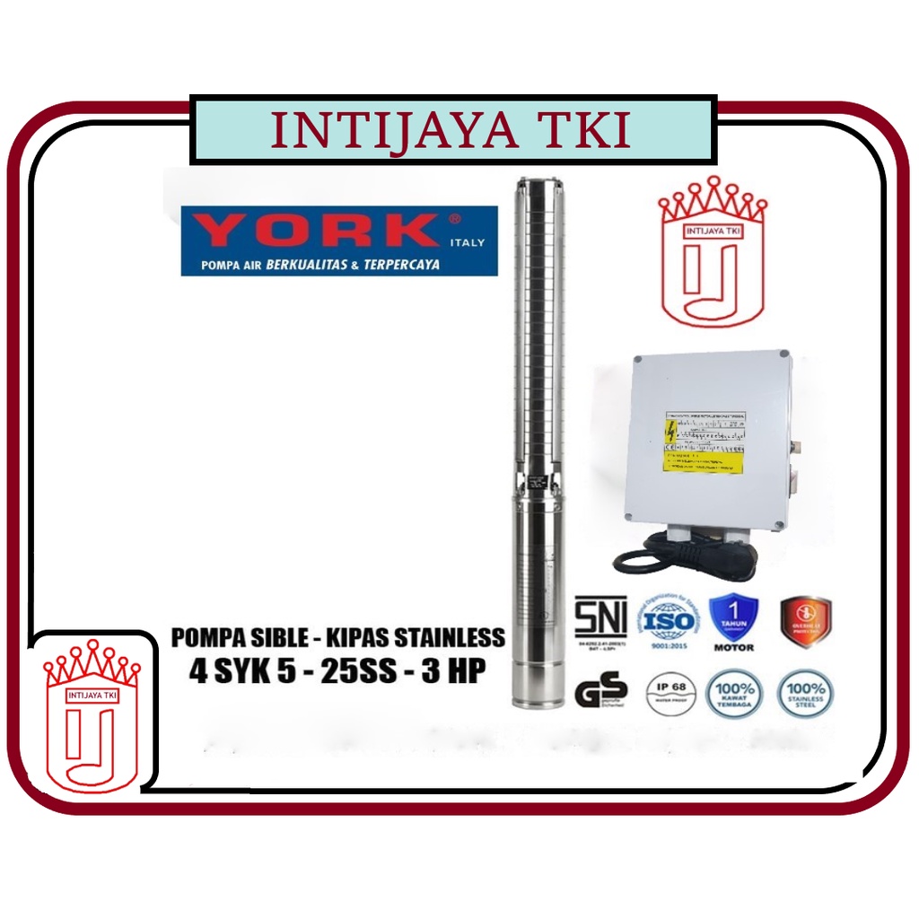 YORK Submersible 4 SYK 5 - 25 SS ATAU YORK SP 3 PK SS