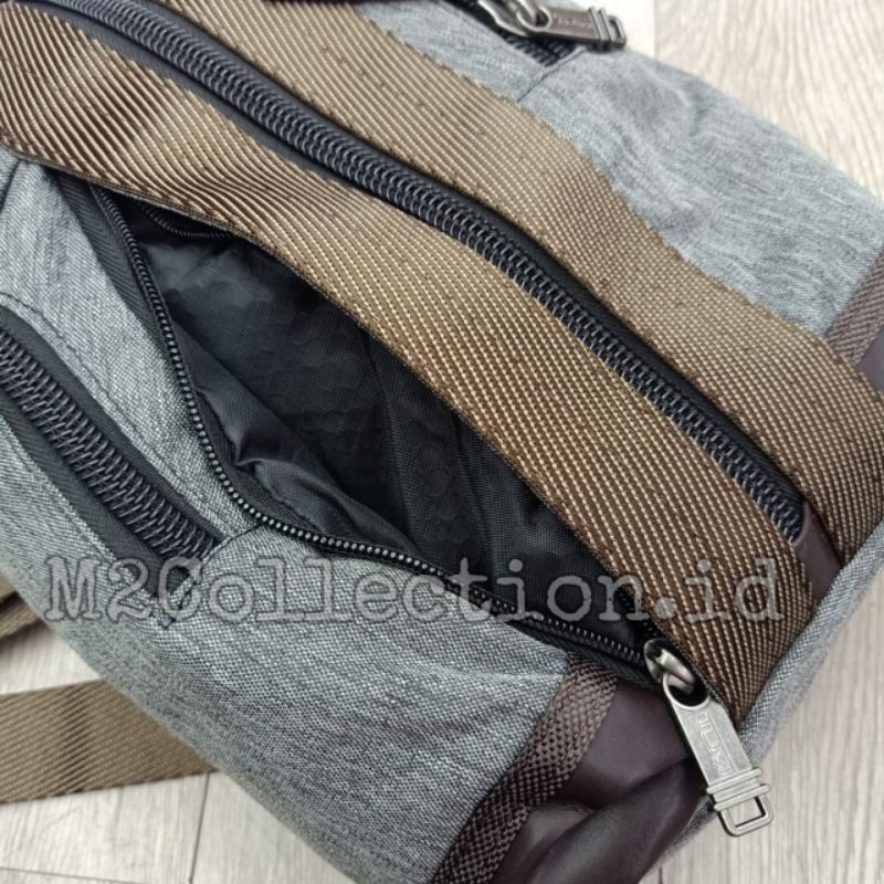 Slingbag Tumi Saratoga Alpha Bravo Grey Bodybag Tas Selempang Mirror Quality