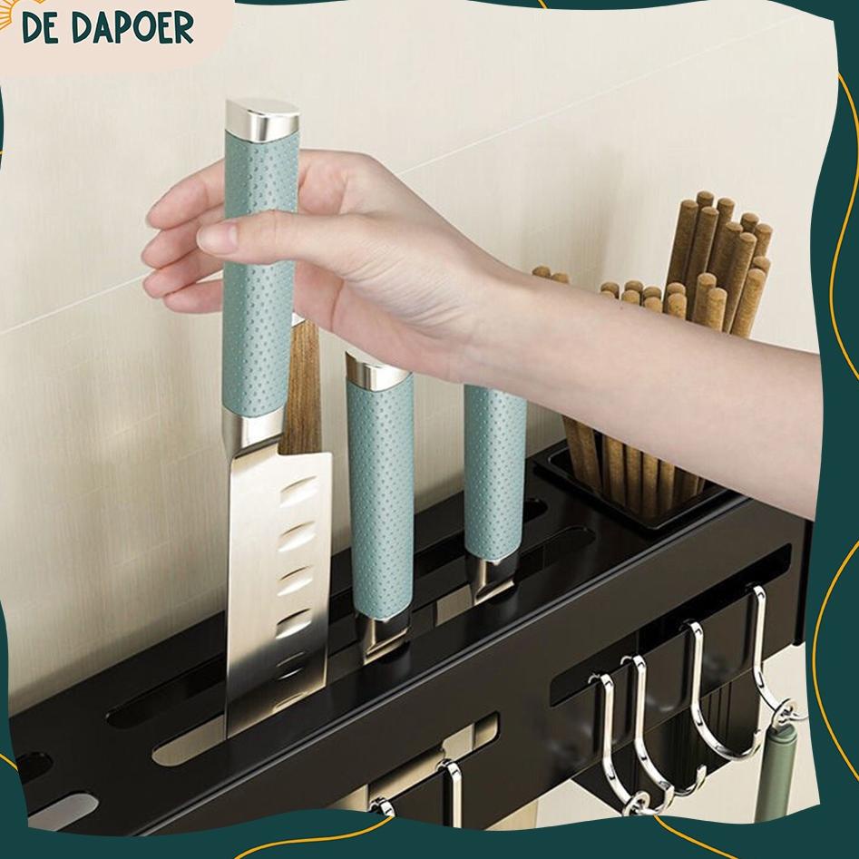 B5X4 Rak  Gantung Tempat  Sendok Garpu Tempel Dinding  Stainless Steel