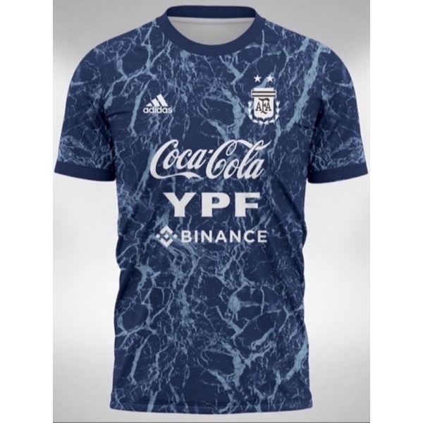 Jersey Argentina Prematch Training 2022 New Baju Bola