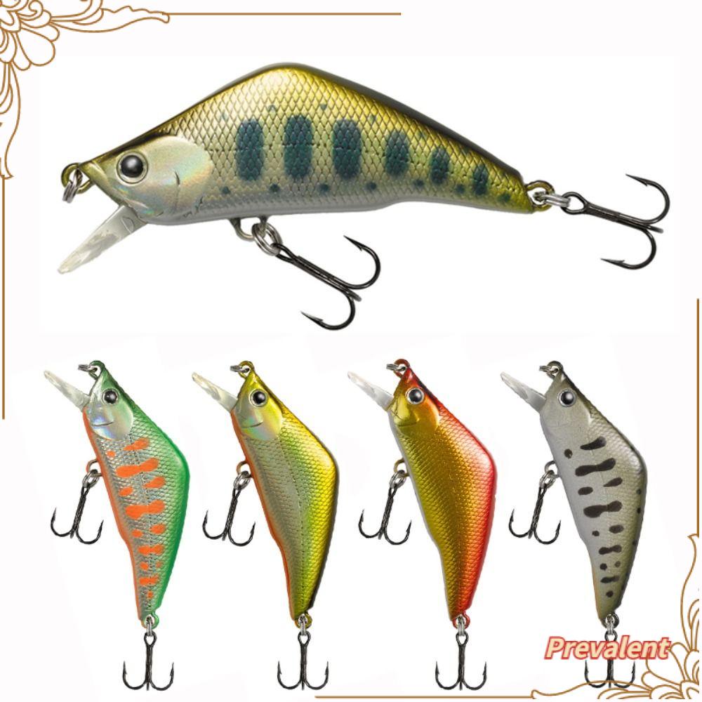 Preva 2pcs Umpan Tenggelam 48mm/3.8g Crankbaits Getar Ikan Kecil Lures