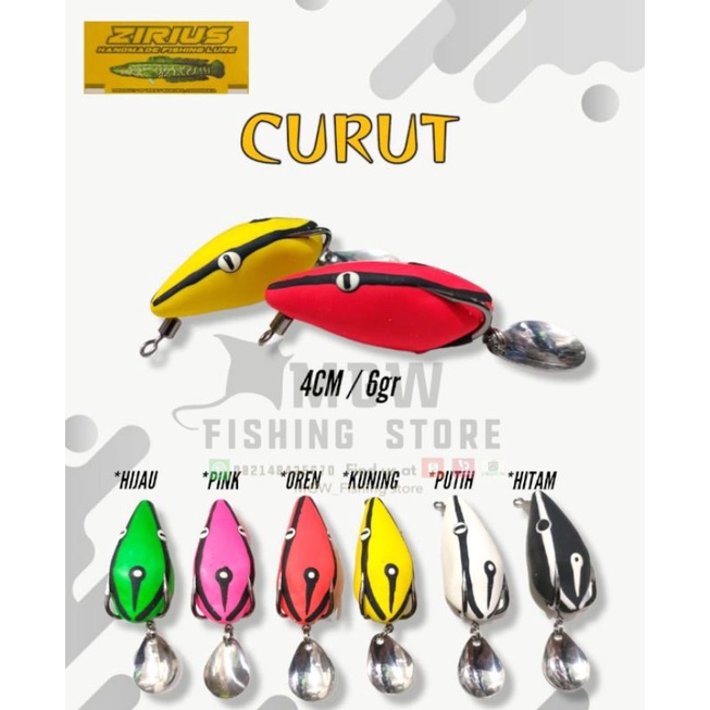 UMPAN CASTING SOFT FROG ZIRIUS CURUT