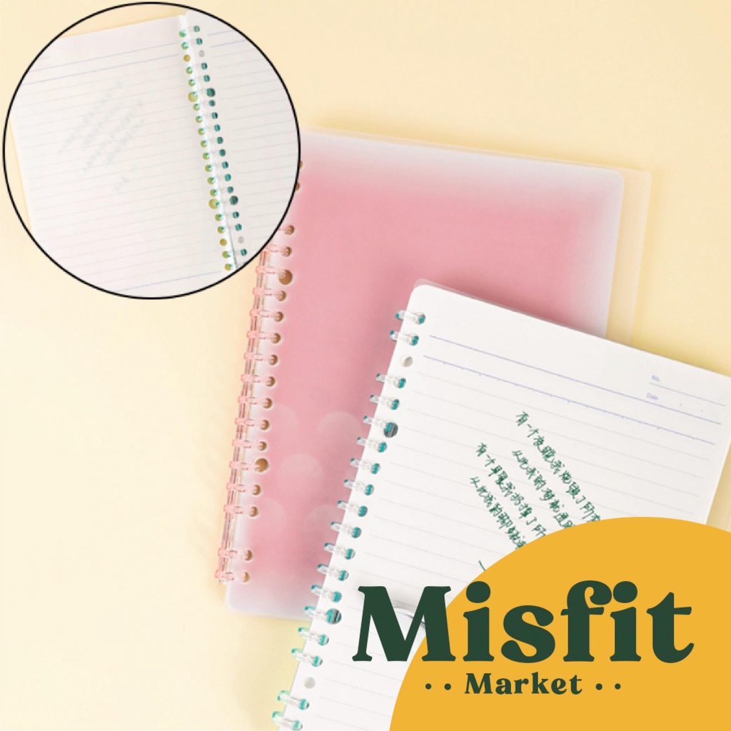 

InJO KOKUYO Campus Pastel Cookie SMART RING Loose Leaf Notebook Binder A5 B5