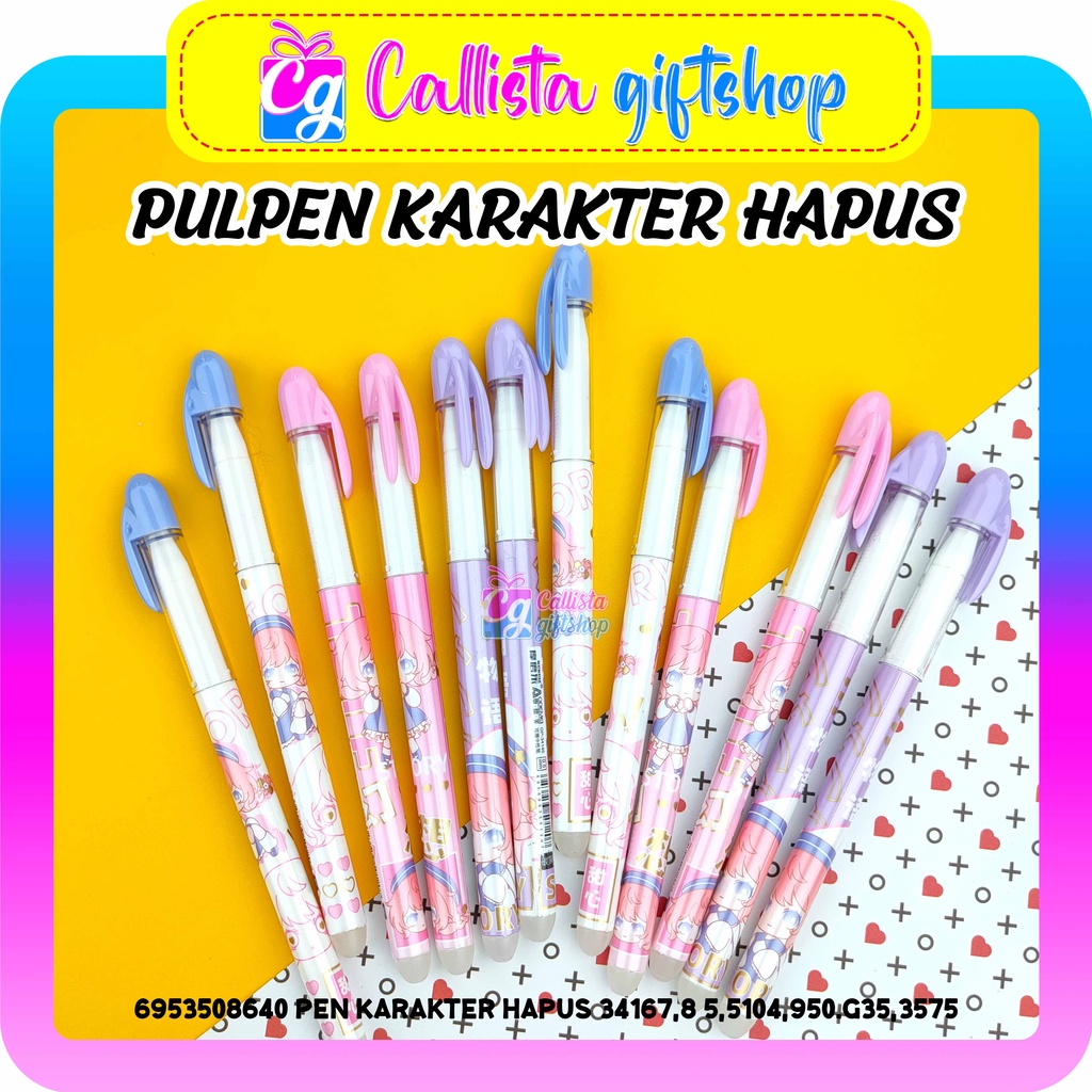 Pulpen Bisa di Hapus Pulpen Hapus Karakter Pulpen Gel Hapus Odemei Pulpen Bisa di Hapus Karakter Pul