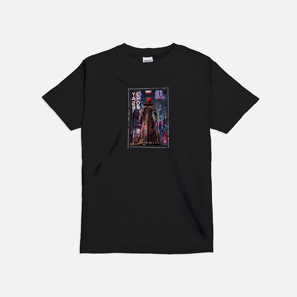 Premium T-Shirt Kimono Girl Cyberpunk  Streetwear