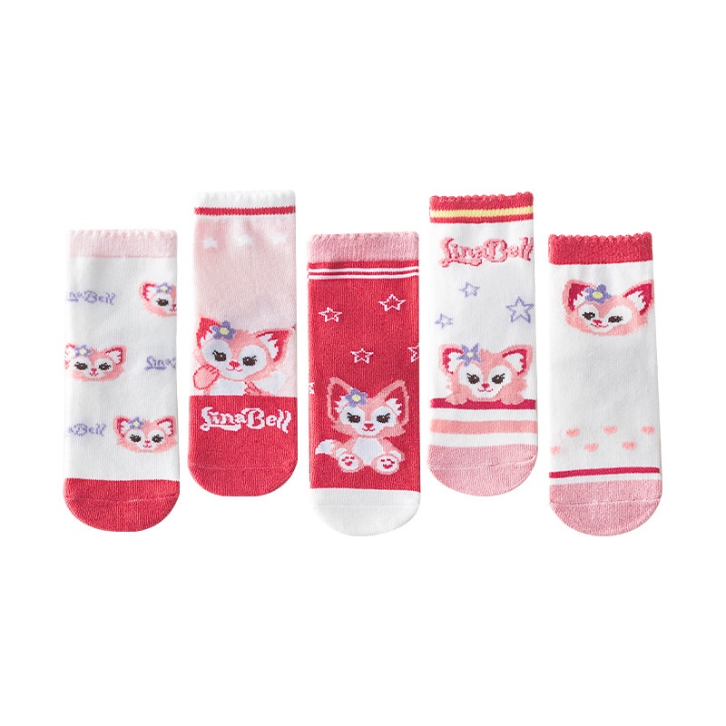 ELFYDO KS31 KAOS KAKI ANAK PEREMPUAN KARAKTER MOTIF LINABELL