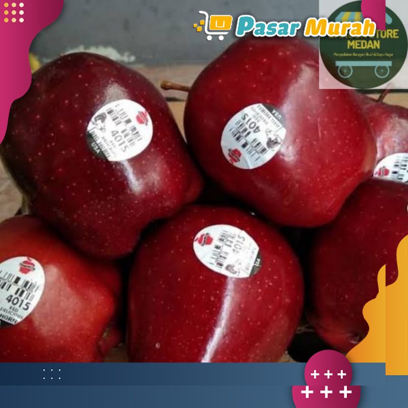 

TERMURAH Apel Merah Washington / Red Apple / Apel US Segar 500gr - 1kg | PASAR MURAH MEDAN