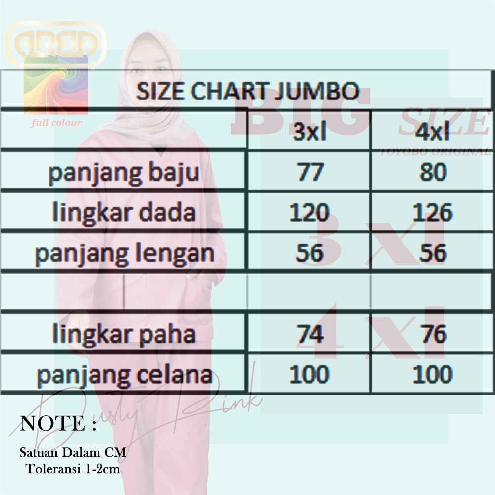 Baju OK BIG SIZE Scrub Lengan Panjang KERUT dan POLOS Seragam Medis Bahan Toyobo ORIGINAL PREMIUM