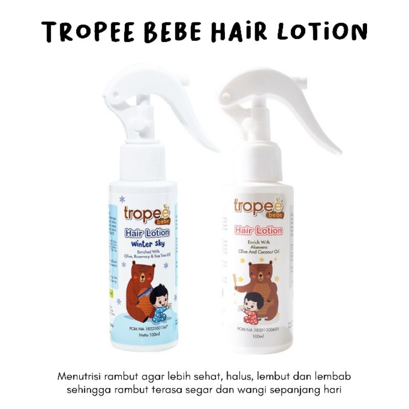 Tropee Bebe Hair Lotion 100ml / tropeebebe / Original / Winter Sky