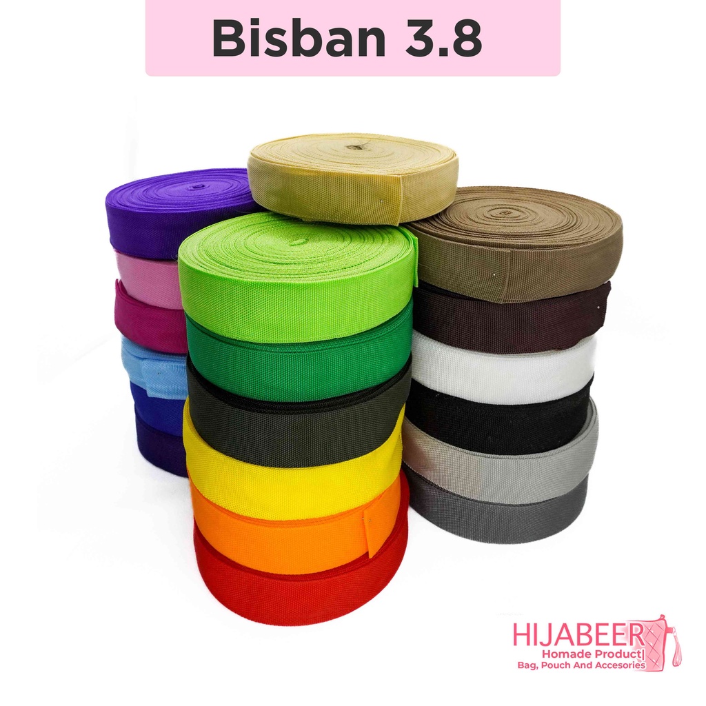 Bisban Webbing 3,8cm - Tali Tas Aksesoris /3Meter