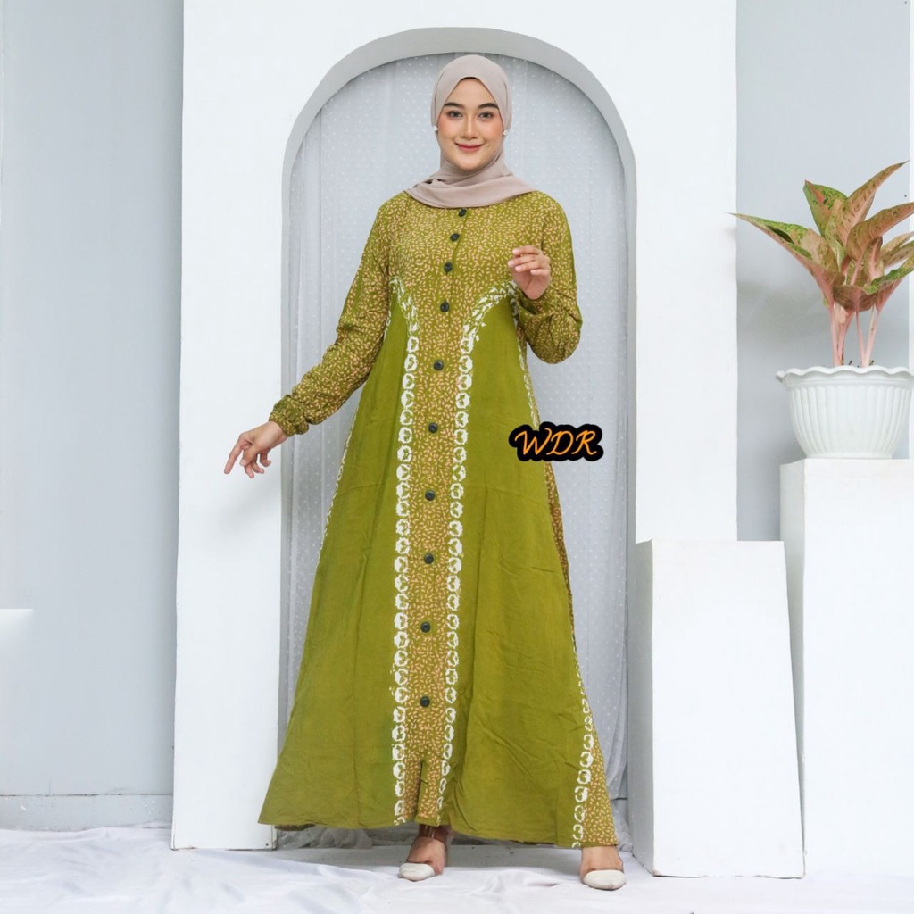 Gamis Twill Rayon Gamis Twill Ori Pekalonga Gamis Twill Super Premium Motif Terbaru Homey Dress Jumbo