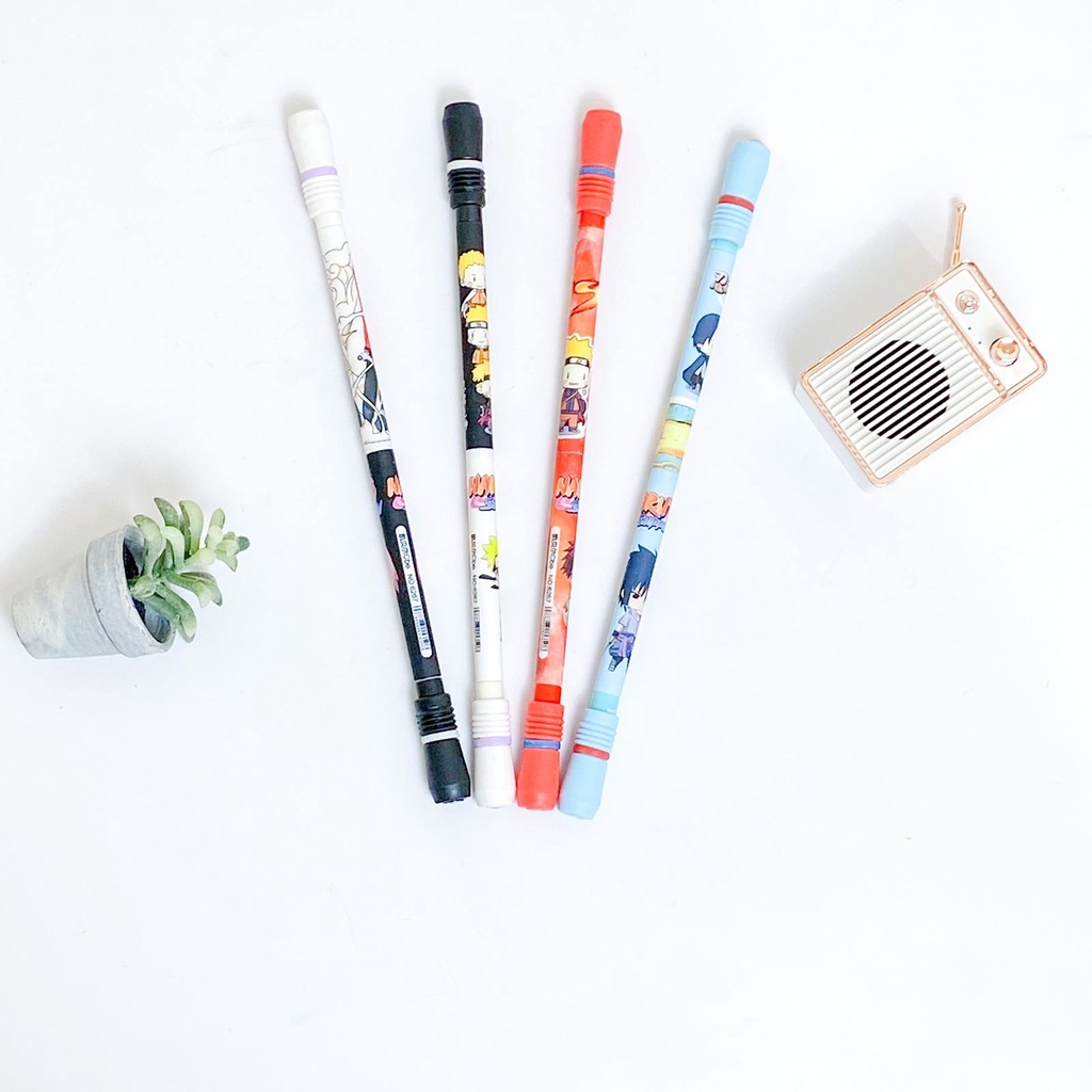 

TERBARU PULPEN GEL 2 TONE PULPEN MAGNET PUTAR DENGAN 2 TINTA PEN GEL HITAM DAN BIRU KARAKTER NARUTO BISA COD