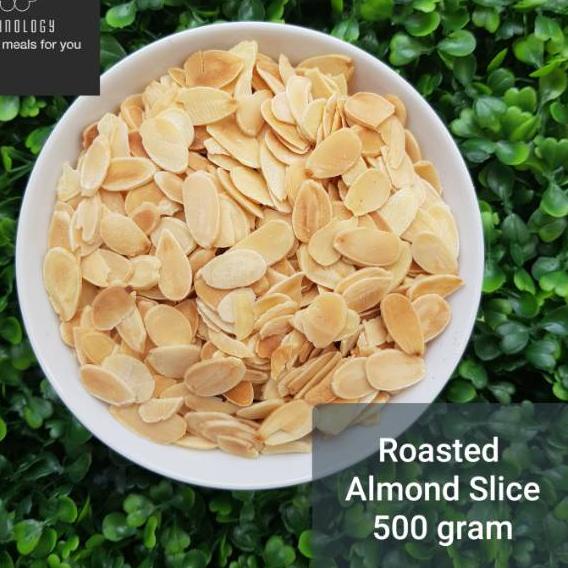 

SALE!!Roasted Almond Slice / Kacang Almond Slice Oven (500 Gram) by Granology|SQ7