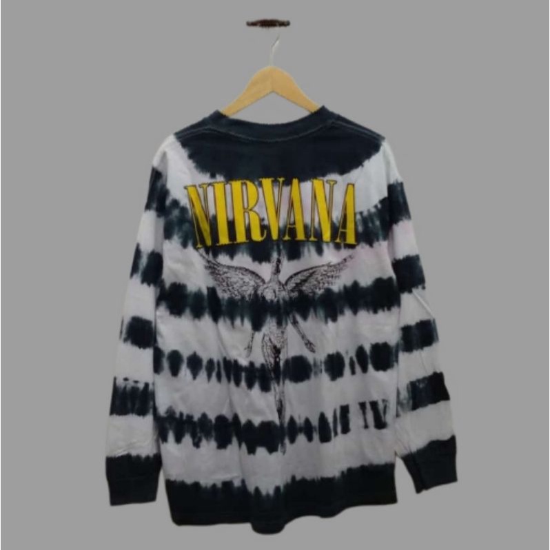 KAOS BAJU TSHIRT TANGAN PANJANG LONG SLEEVE NIRVANA NEVERMIND