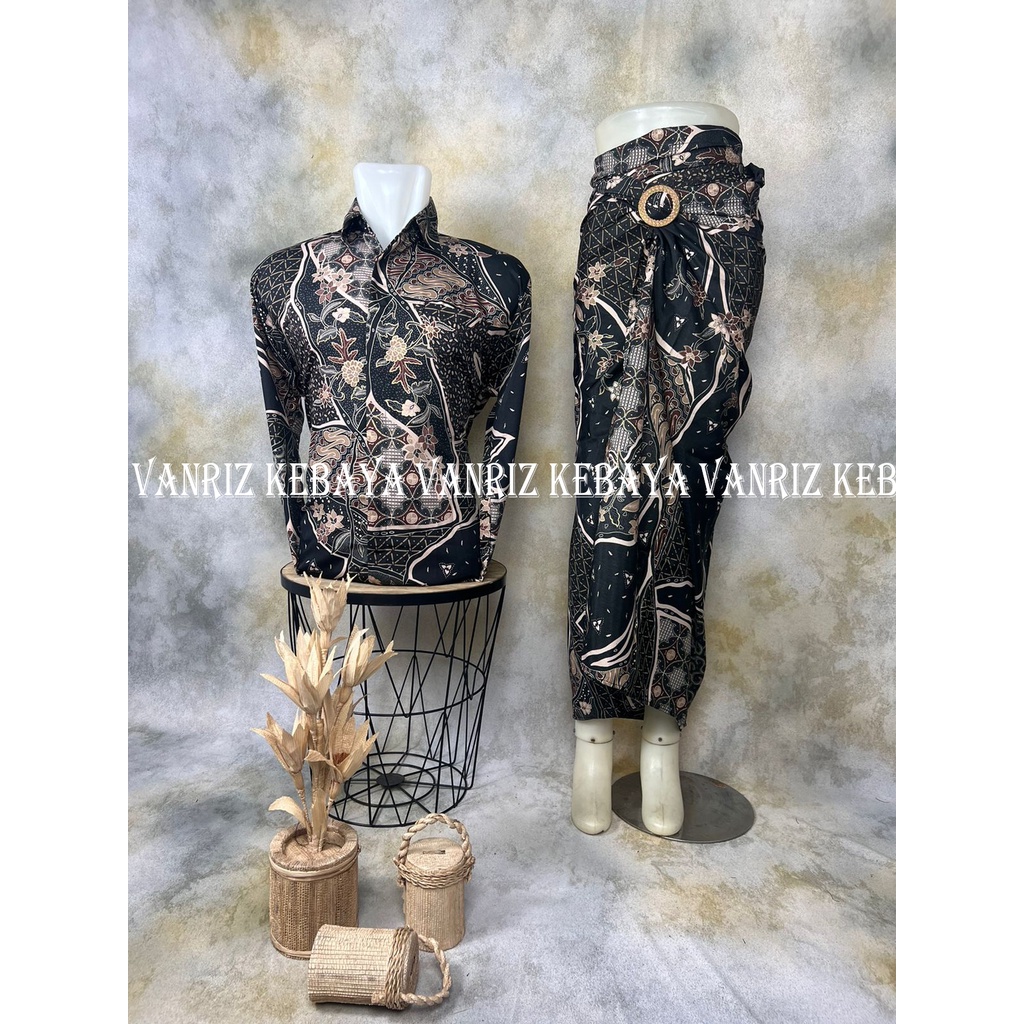 Vanriz Kebaya-Batik Couple Rok Lilit Buat Lamaran Kemeja slimfit