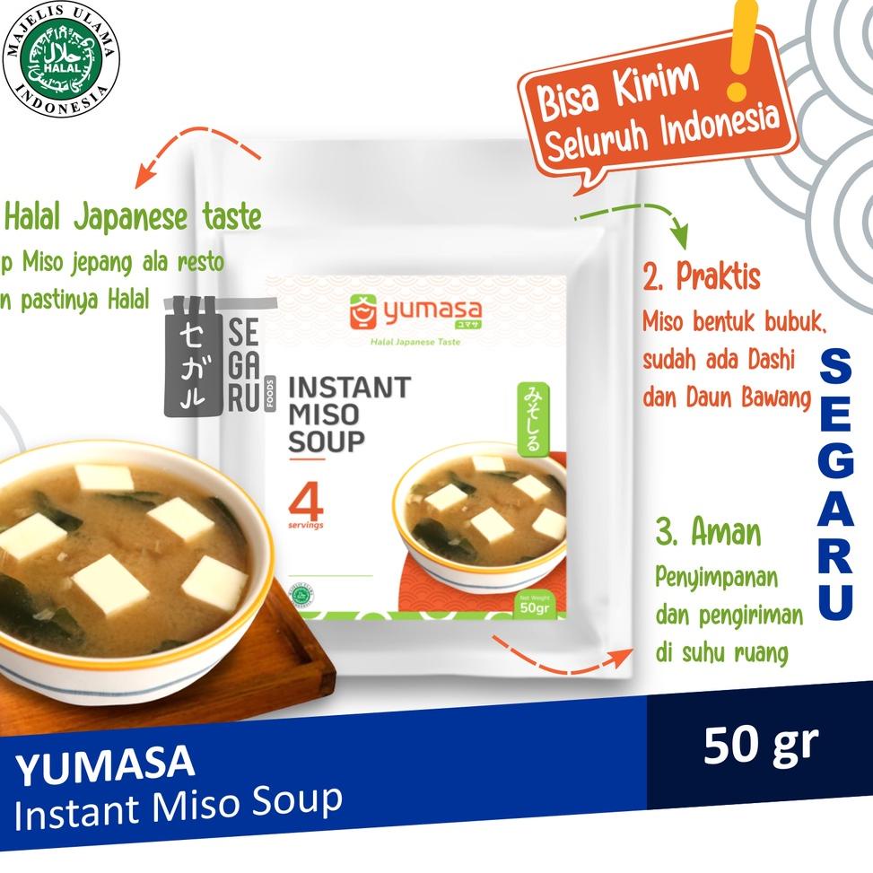 

[KODE 7HGK7] YUMASA Japanese Miso Soup Instant | Sup Miso Jepang Halal 50gr