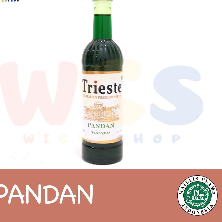 

(PROMO CTC55) Trieste Premium Syrup Pandan Flavoured 650 ml ❊