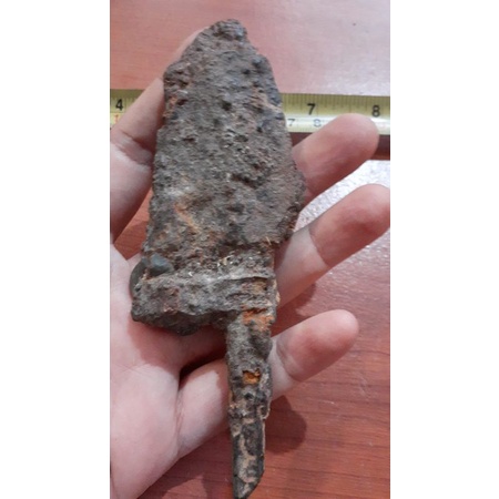 1 biji keris kuno temuan sungai 13cm