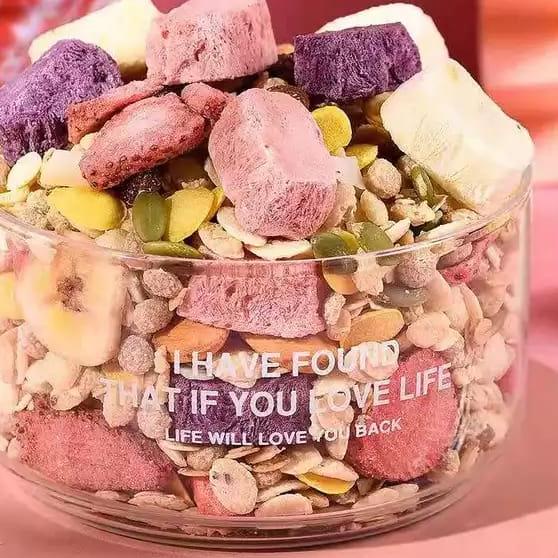 

RR4♣ Oatmeal Granola Cereal Oufen Yoghurt Organic Diet Sarapan Sehat Pasti Ada