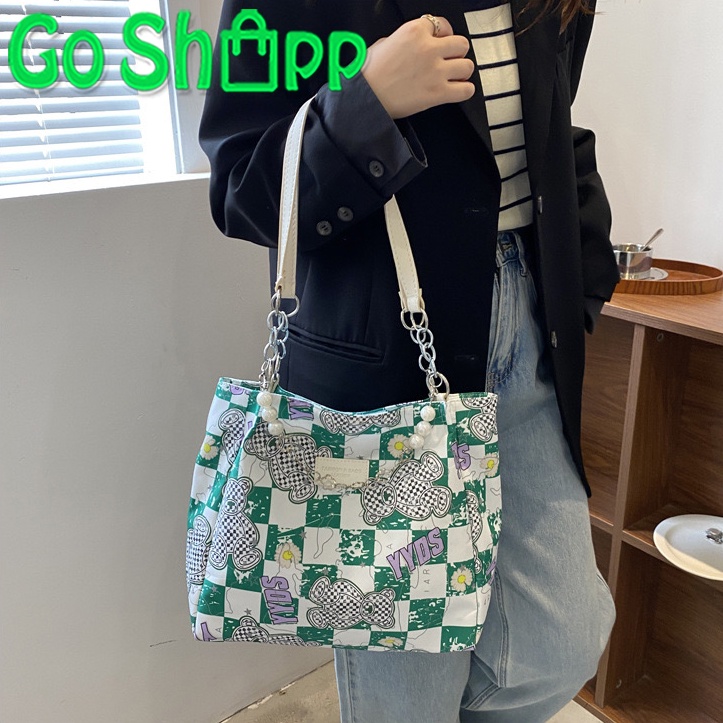 Tas Selempang Bahu Tote Bag Aesthetic Wanita Resleting Import Fashion Korea Terbaru - Shoulder Bag Wanita Kekinian TE11