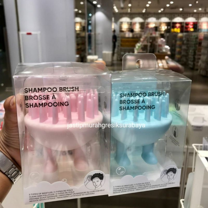 SHAMPOO BRUSH MINISO HAIR BRUSH SISIR MINISO SISIR SHAMPOO