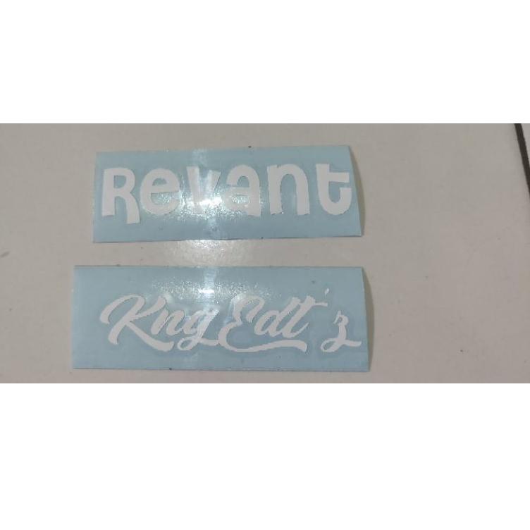

㊚ Stiker Custom Nama/hrga untuk 3pcs/stiker tempel motor/helm/bisa campur warna チ