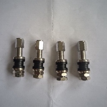 pentil ban tubles mobil motor bahan stainless plastik panjang 45mm (4,5cm) 35mm(3,5cm)