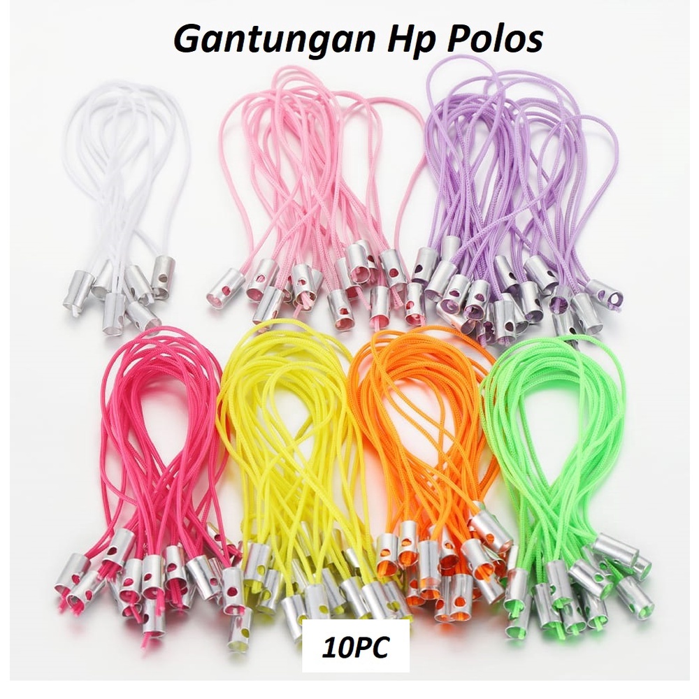 Gantungan HP Polos Lanyard Mobile phone Harga/10pc