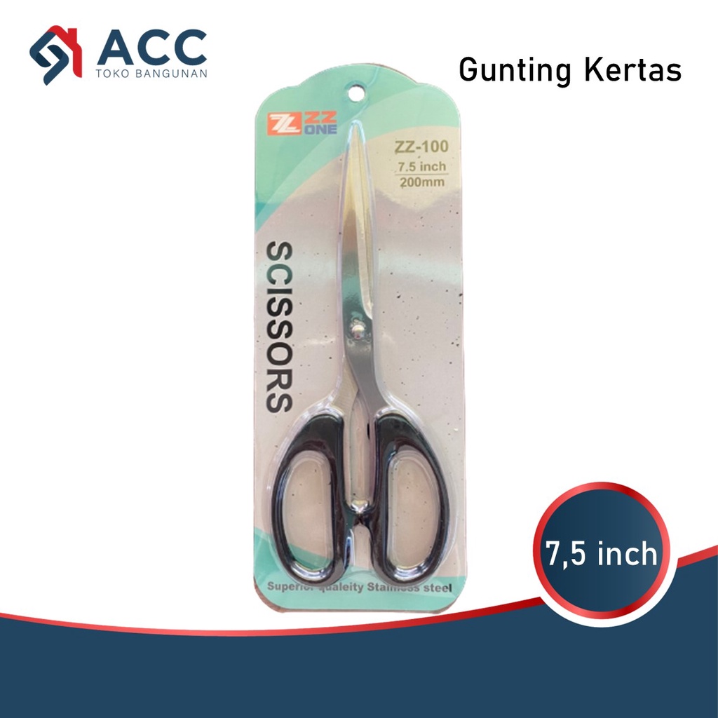 

Gunting Kertas Tajam Stainless Steel Ukuran 7.5 Inch