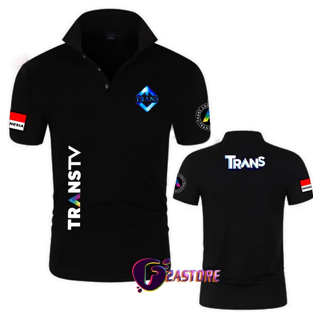 Kaos Kerah Model Baju Kerah T-SHIRTS TRANSTV - TRANSMEDIA F2Astore