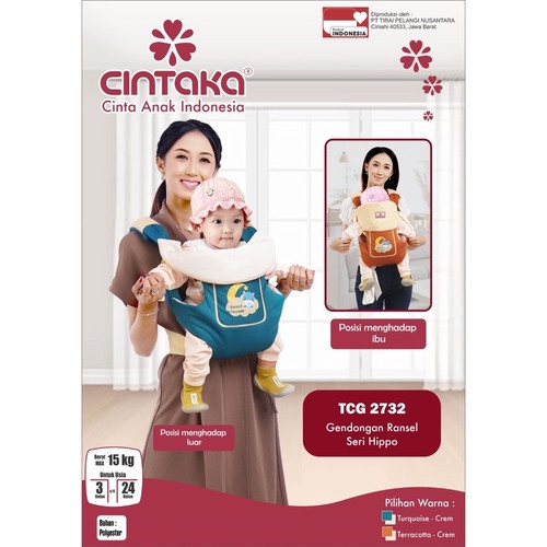 Gendongan Ransel Cintaka Seri Hippo/TCG 2732