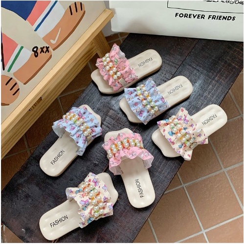 Sandal Anak Perempuan Motif Mutiara KEDUT KUPU MUTIARA 24-35 Import
