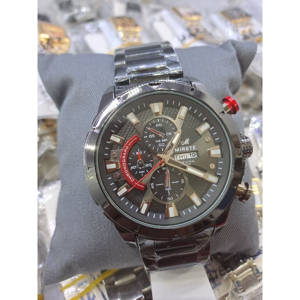 Jam tangan mirete 9220 original rantai sport