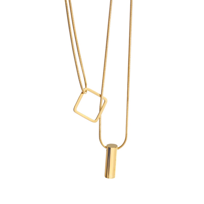 Fashion multi-layer Choker Kalung Wanita Sederhana Perhiasan Keren
