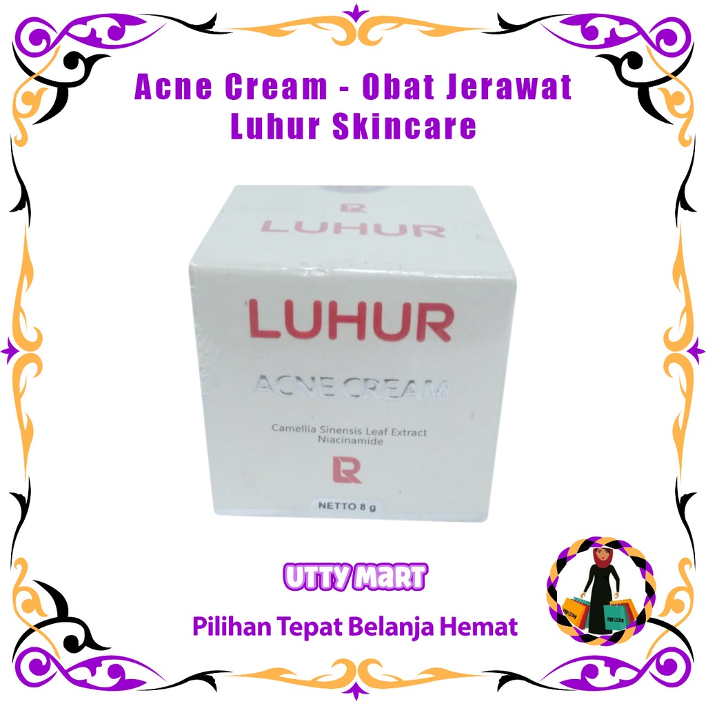 Acne Cream by Luhur Skincare Cream Obat Jerawat  Izin Resmi Bpom