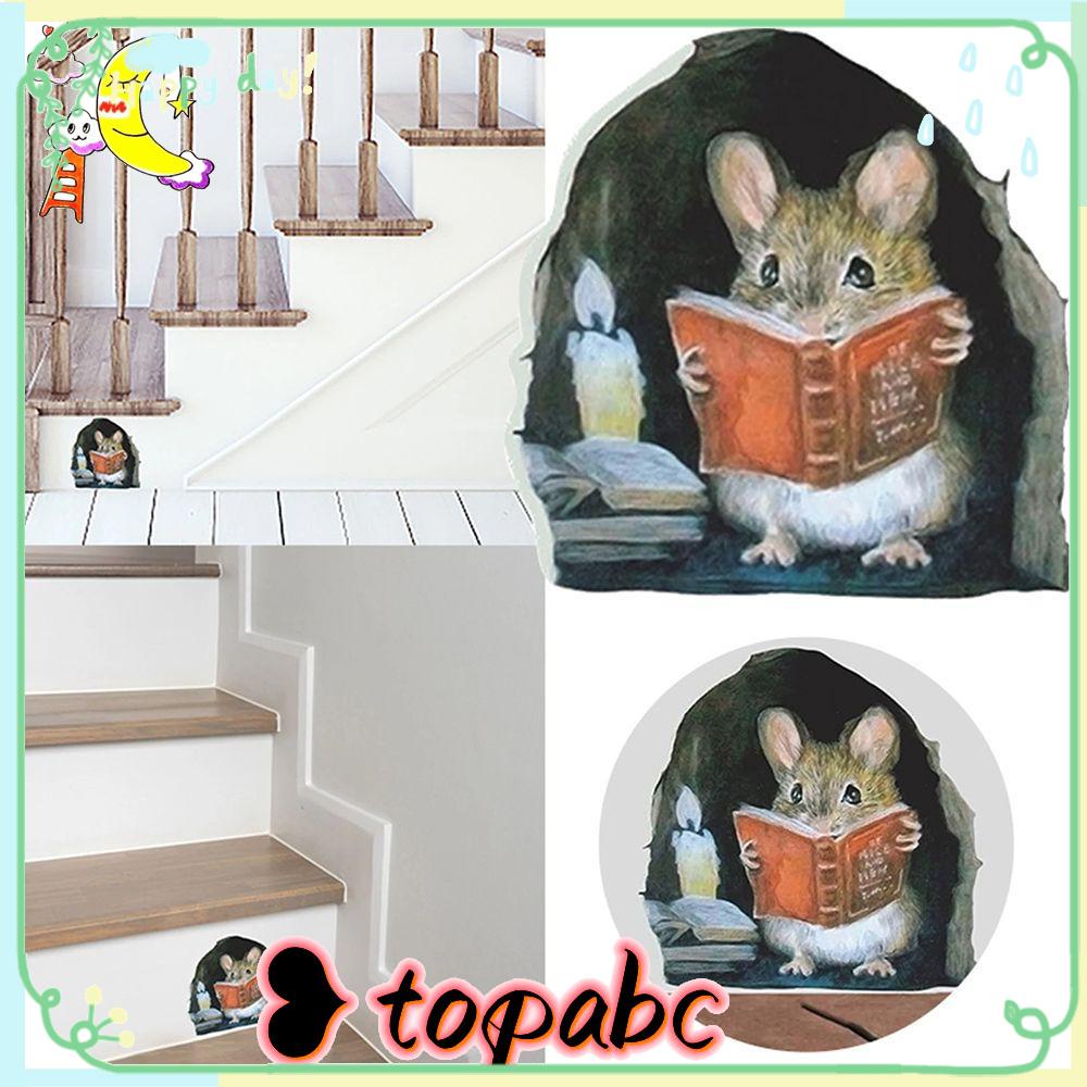 Top 6PCS Wallpaper Pvc Dekorasi Rumah Hiasan Kamar Mouse Stiker Dinding