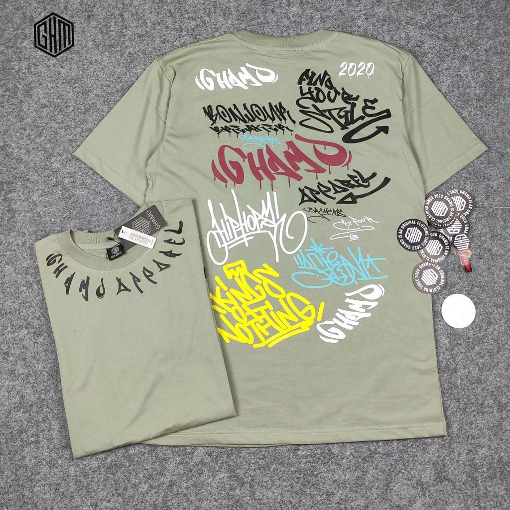 Kaos Original - Baju Kaos Distro Original Ghamo - Kaos Distro Premium - Kaos Tulisan Di Leher - T Shirt Pria Wanita Unisex Kaos Distro Original - Baju Kaos Pria Distro original Dewasa Keren Murah Berkualitas Premium - Tshirt Cowok Cewek