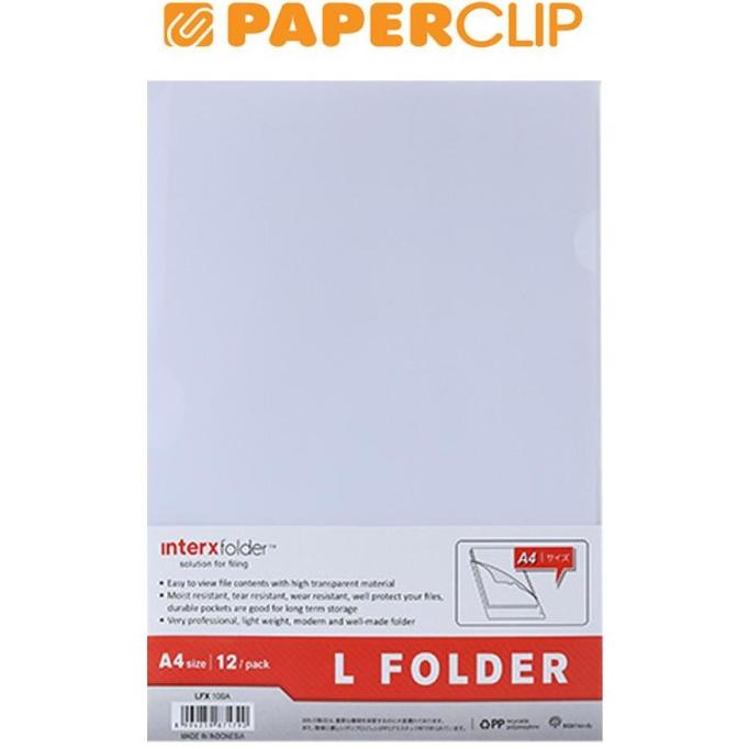 

HOT SALE CLEAR SLEEVES INTER X A4 LFX100A/12 TRANSPARAN