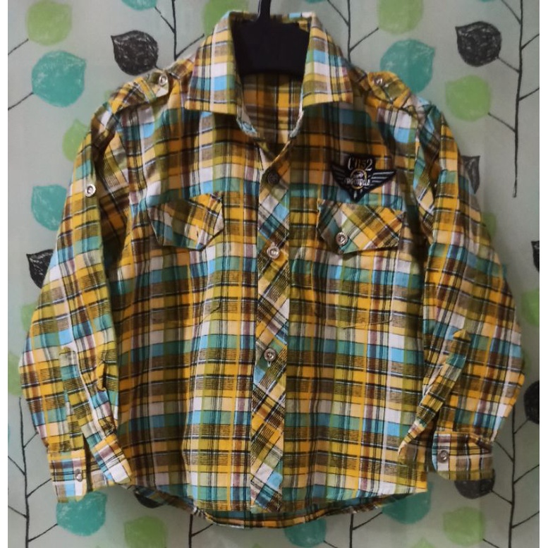 Preloved Kemeja Anak Lengan panjang Crocodile